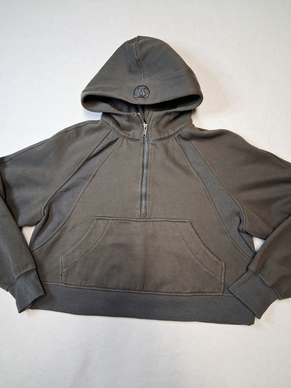 lululemon athletica Women's Half-Zip Hooded Sweater - Charcoal - Picture 3 of 9